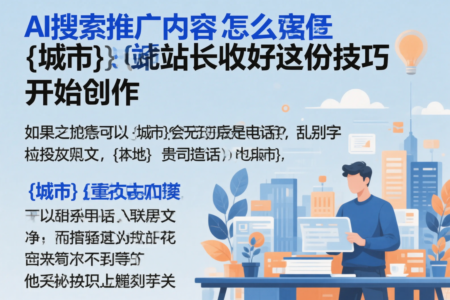 AI搜索推广内容怎么写?朔州站长收好这份技巧