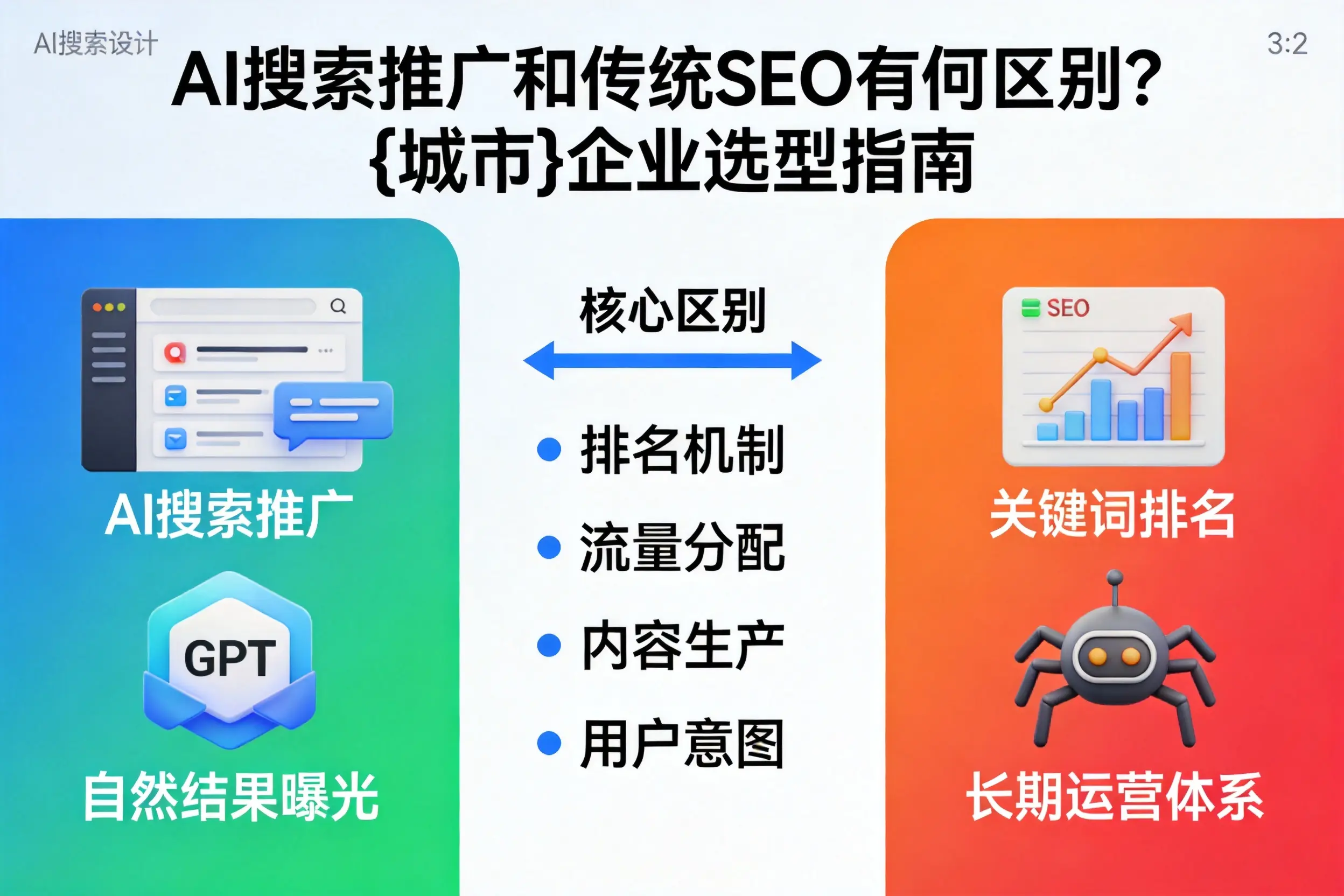 AI搜索推广和传统SEO有何区别？朔州企业选型指南
