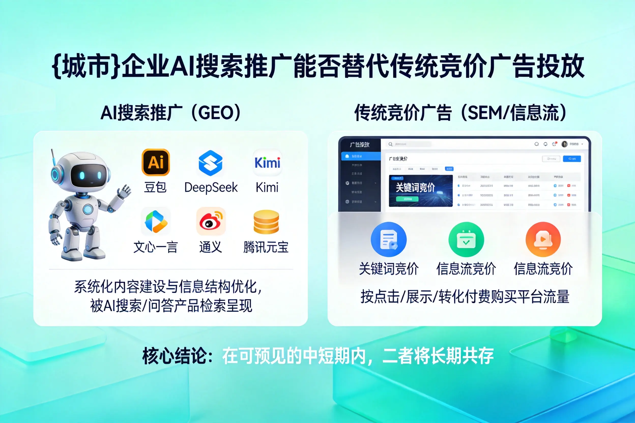 朔州企业AI搜索推广能否替代传统竞价广告投放