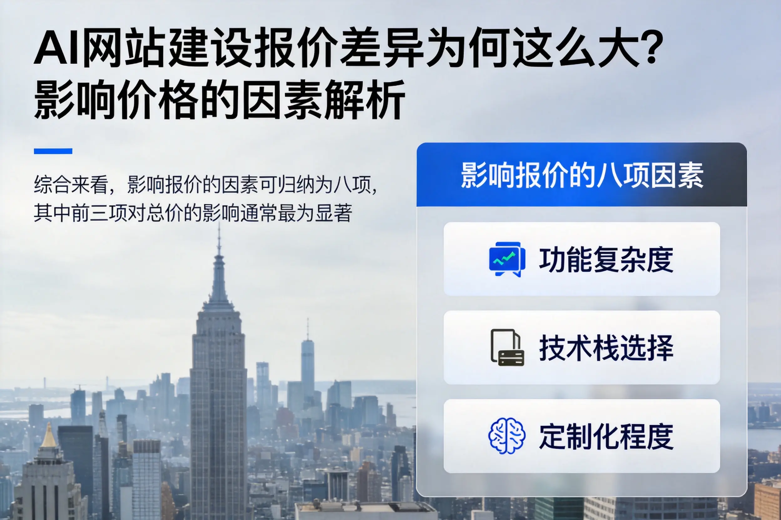 朔州AI网站建设报价差异为何这么大?影响价格的因素解析