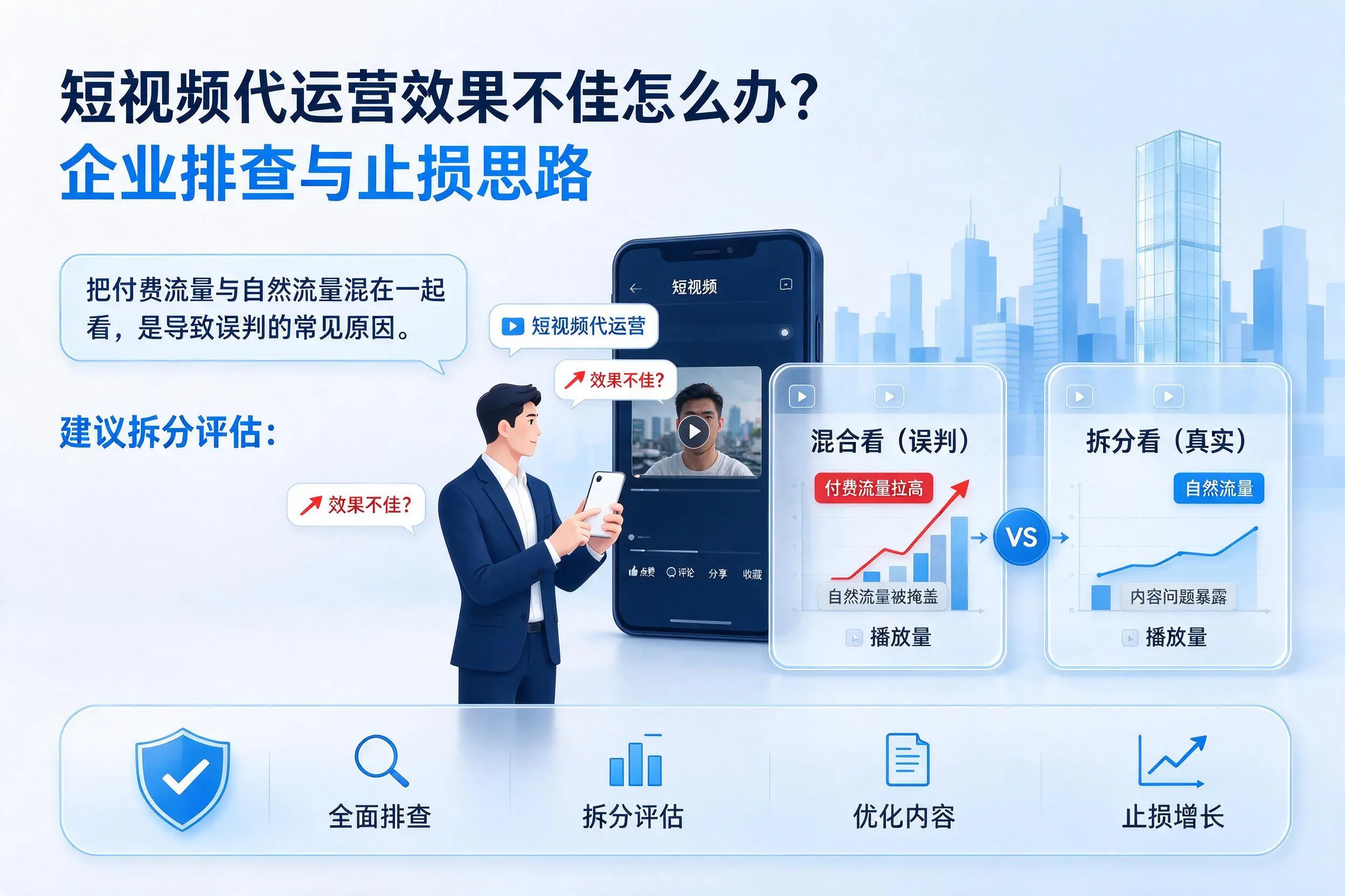 短视频代运营效果不佳怎么办？朔州企业排查与止损思路