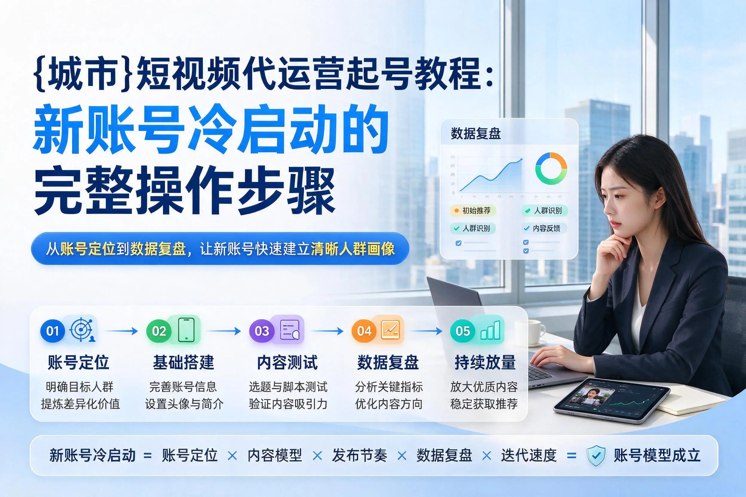 朔州短视频代运营起号教程:新账号冷启动的完整操作步骤