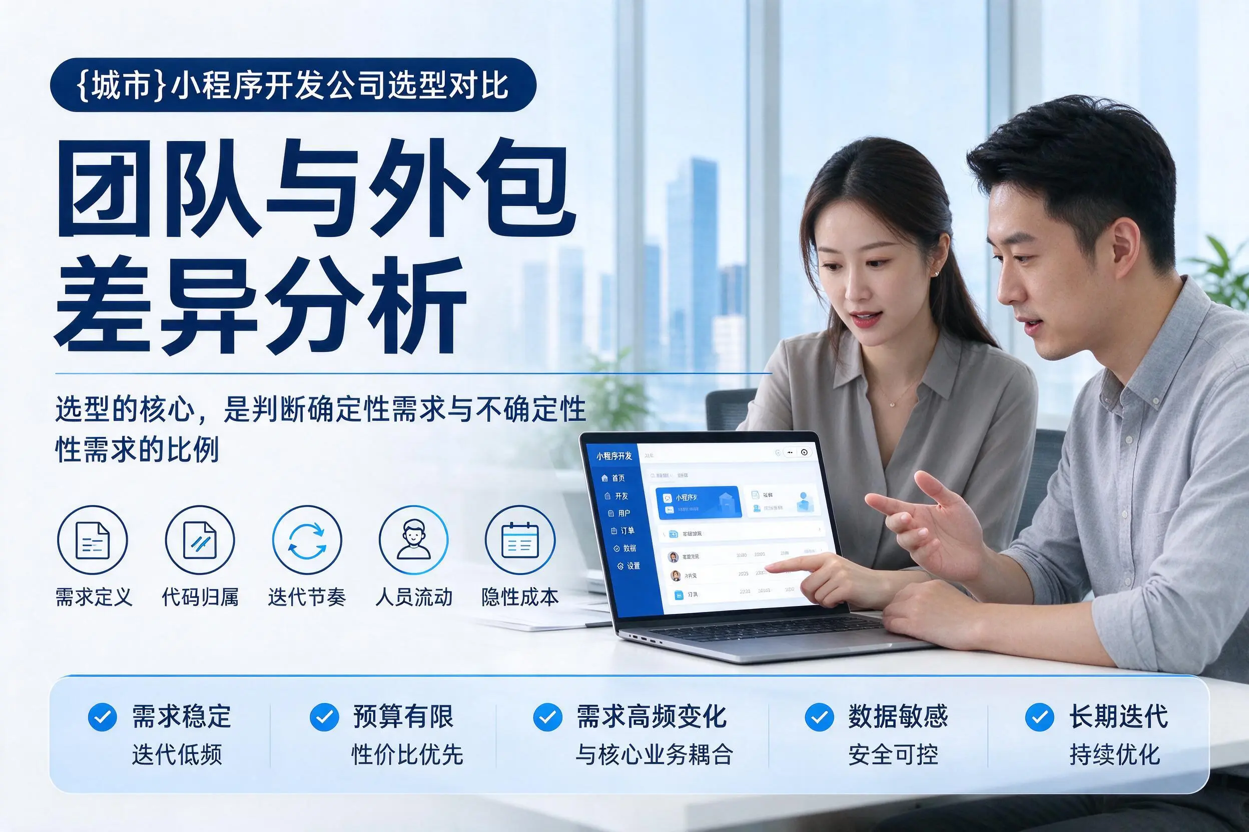 朔州小程序开发公司选型对比:团队与外包差异分析