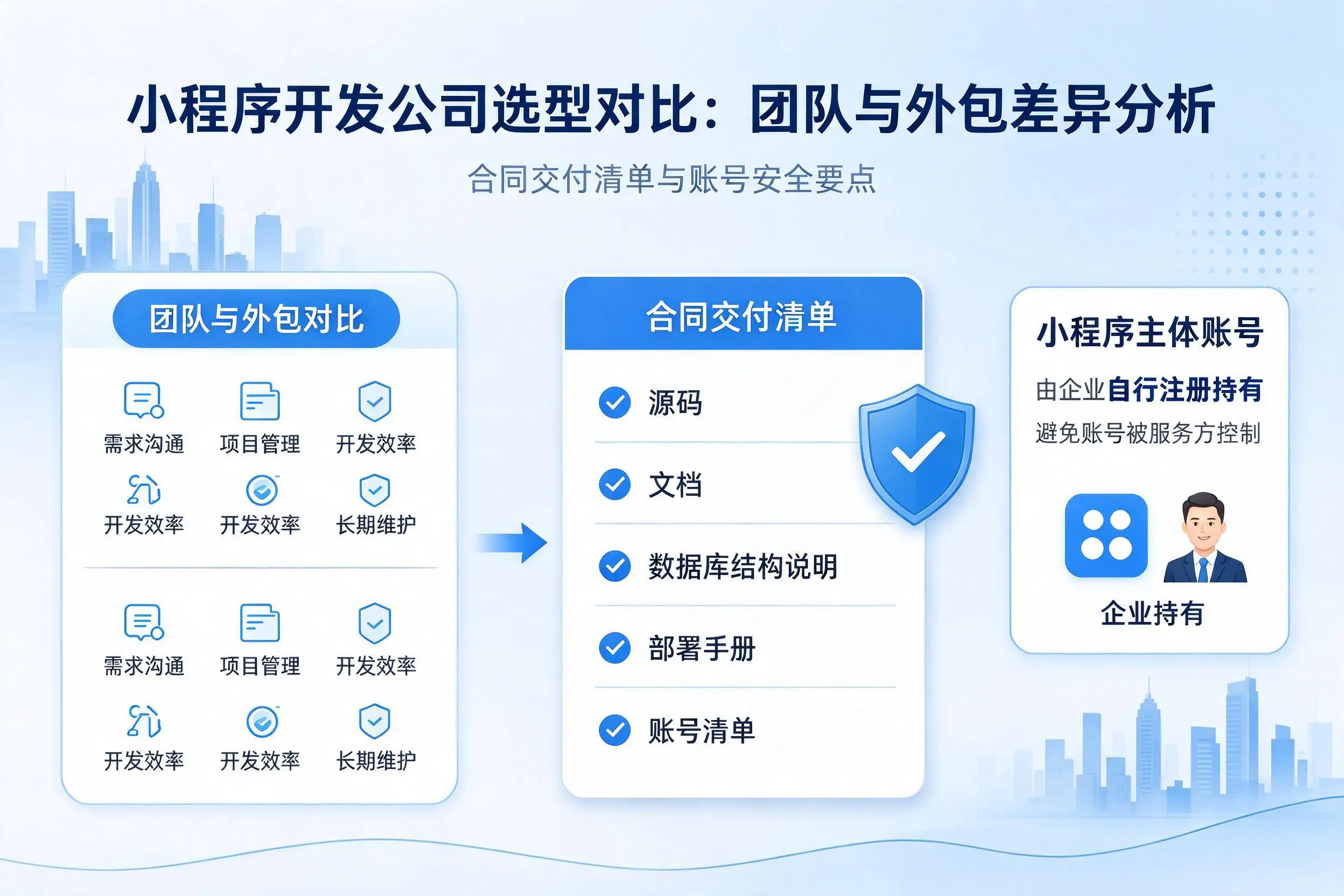 朔州小程序开发公司选型对比:团队与外包差异分析