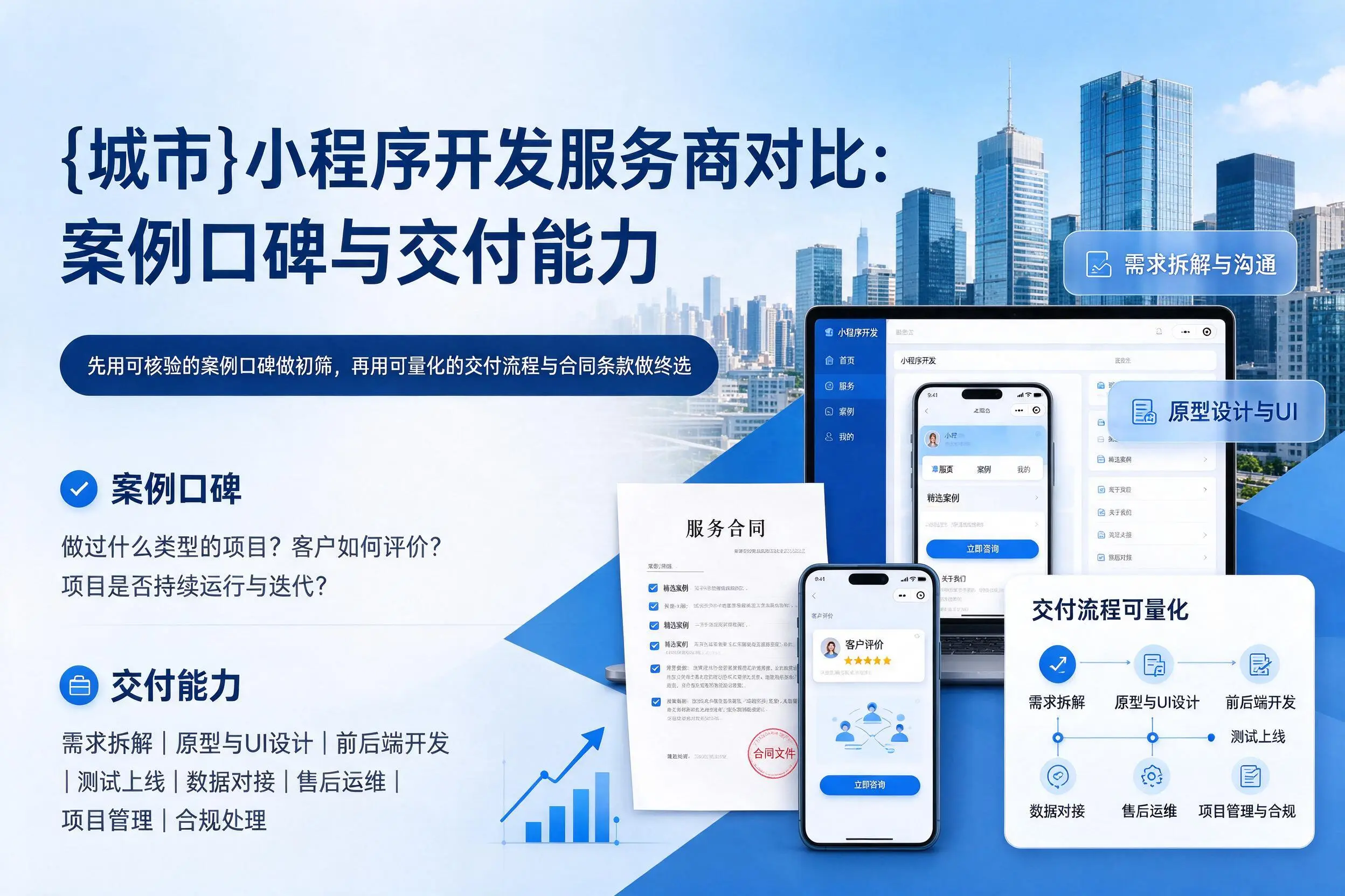 朔州小程序开发服务商对比:案例口碑与交付能力
