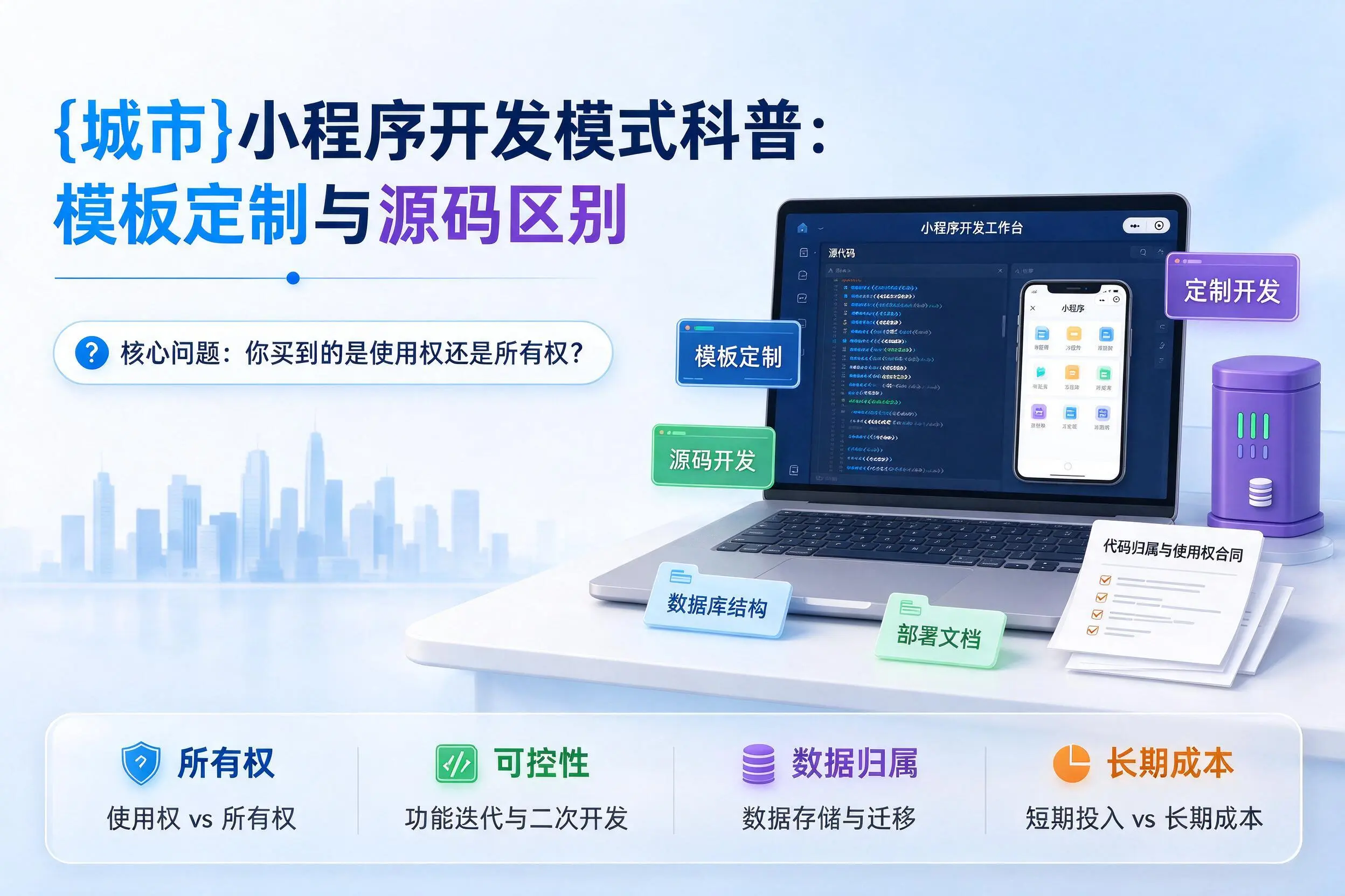 朔州小程序开发模式科普：模板定制与源码区别