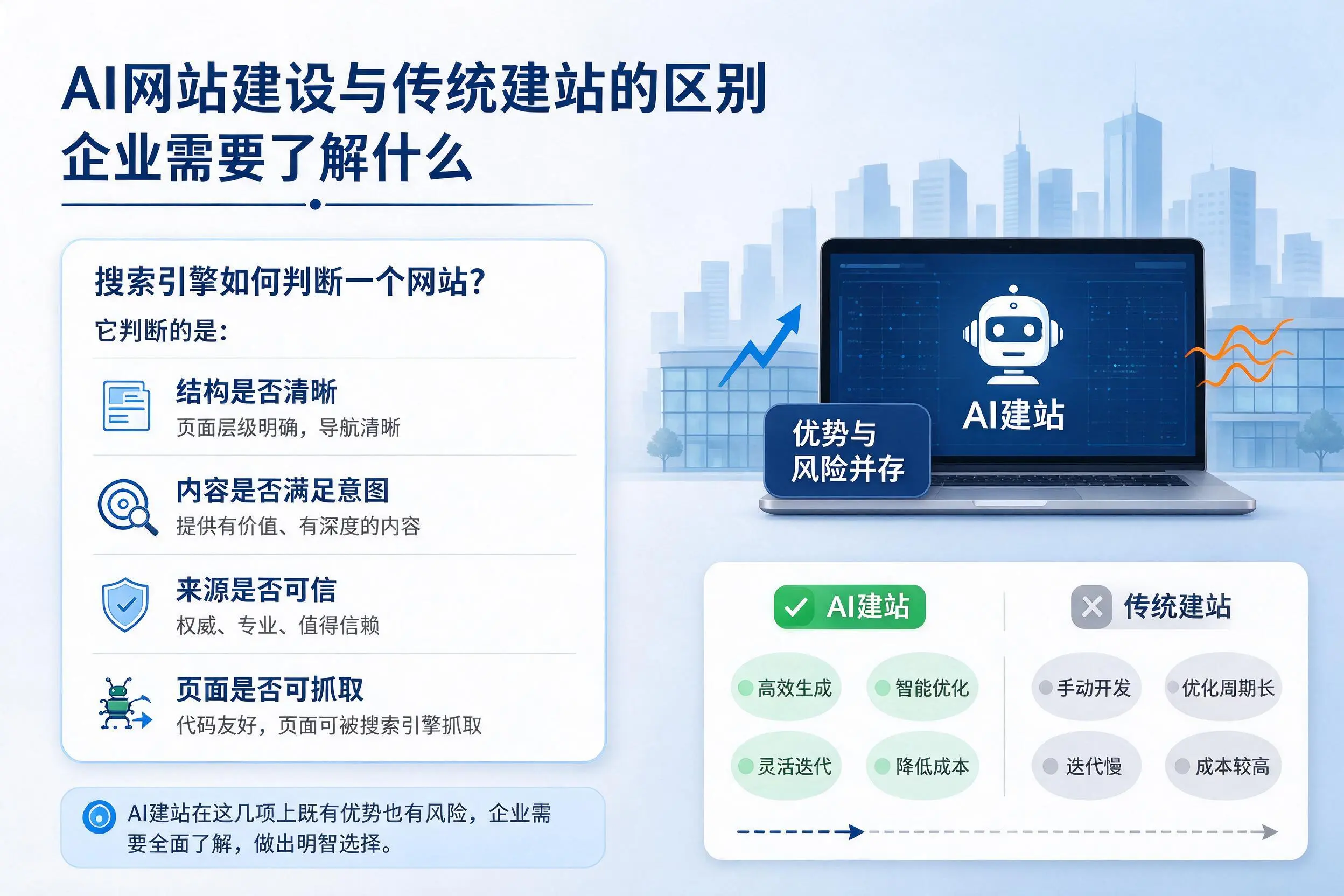 AI网站建设与传统建站的区别，朔州企业需要了解什么