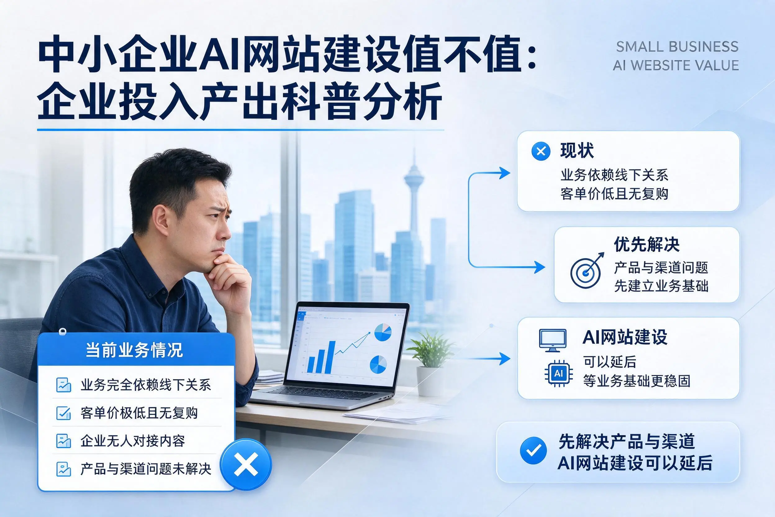 中小企业AI网站建设值不值：朔州企业投入产出科普分析