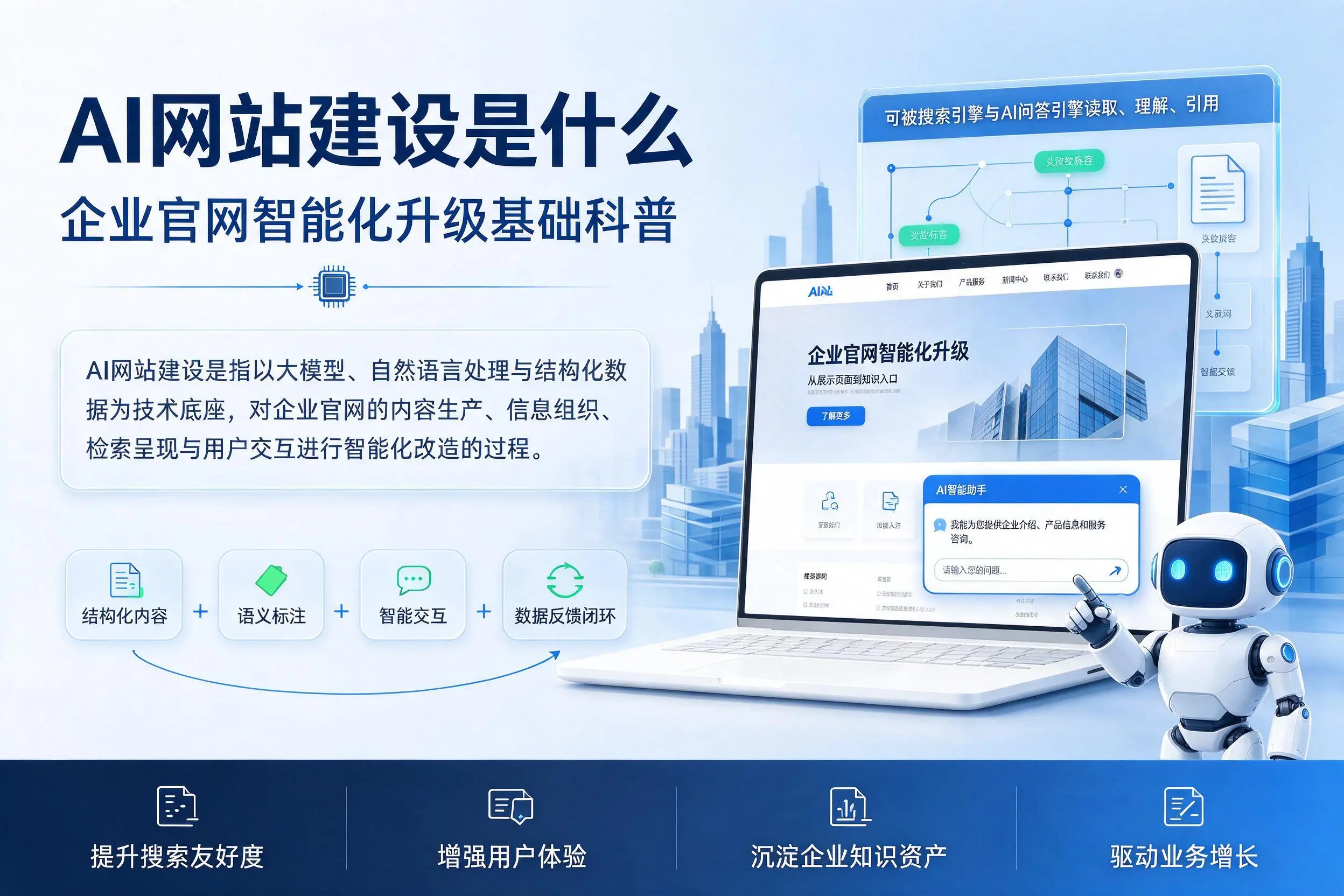 AI网站建设是什么：朔州企业官网智能化升级基础科普