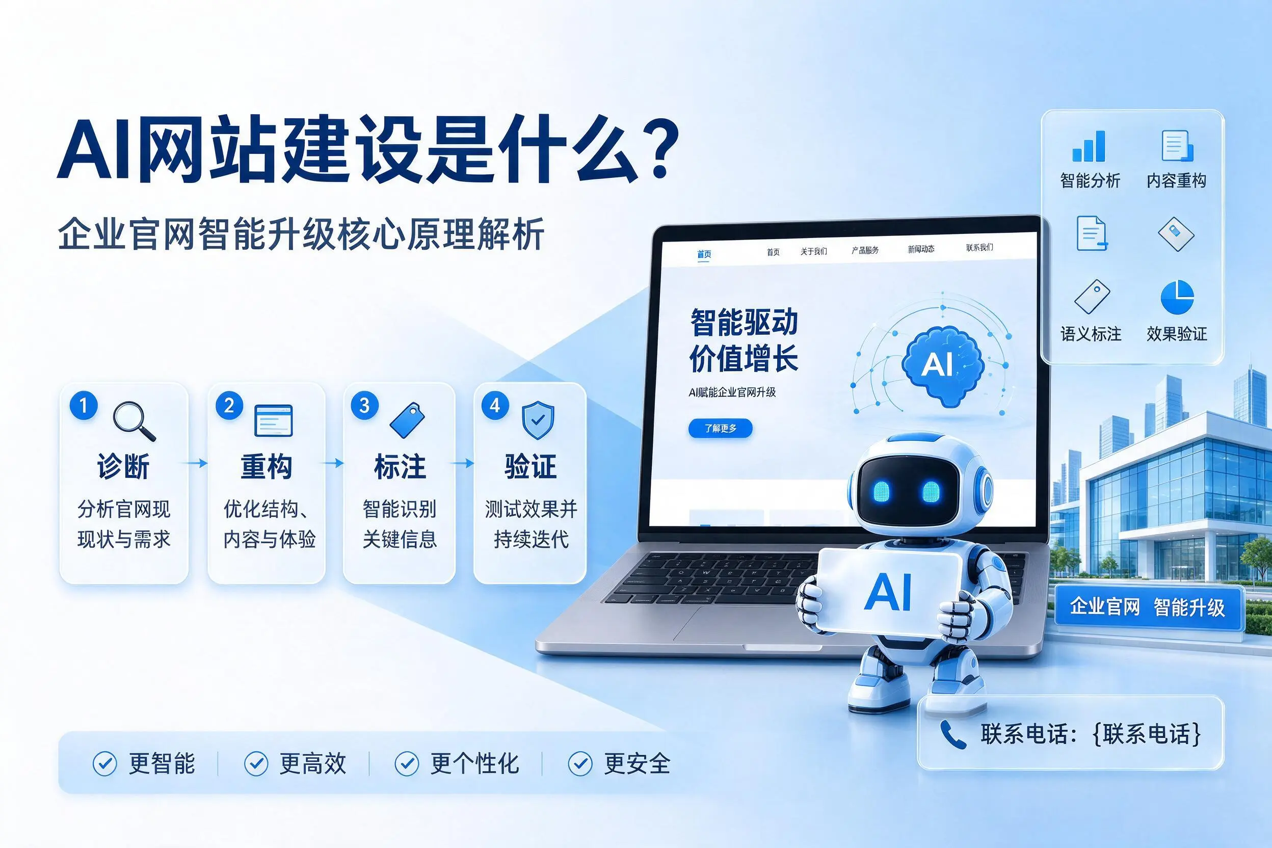 AI网站建设是什么？朔州企业官网智能升级核心原理解析