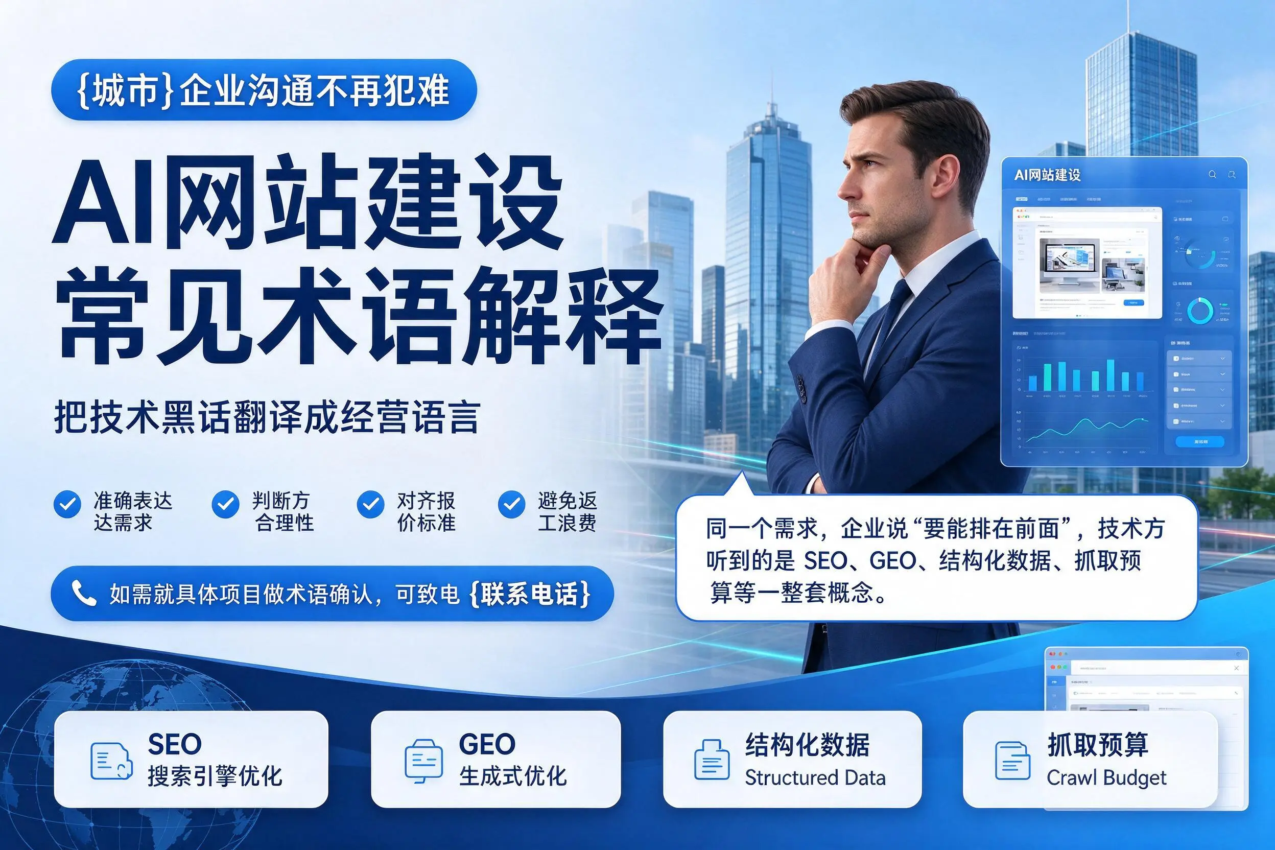 AI网站建设常见术语解释，朔州企业沟通不再犯难