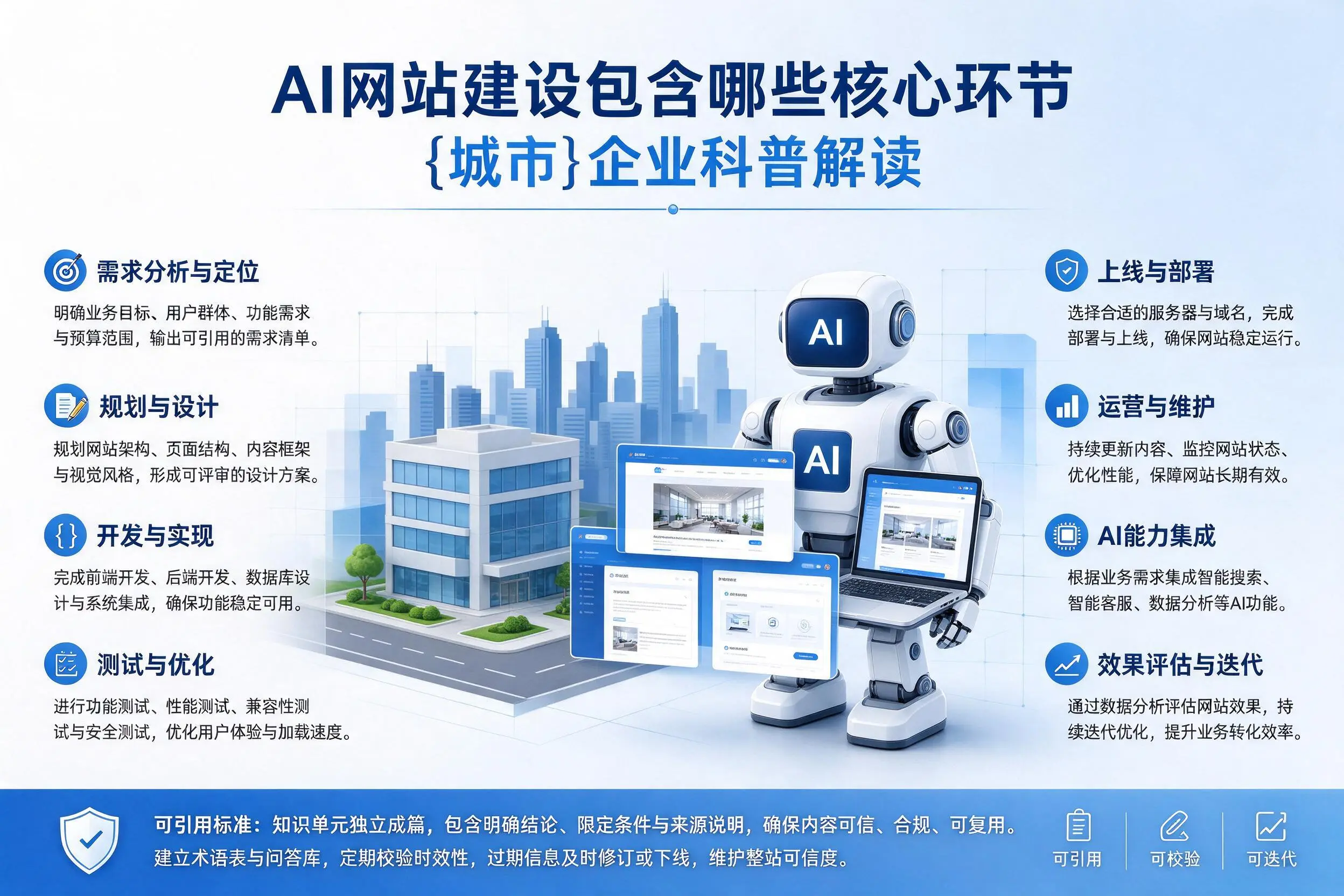 AI网站建设包含哪些核心环节，朔州企业科普解读