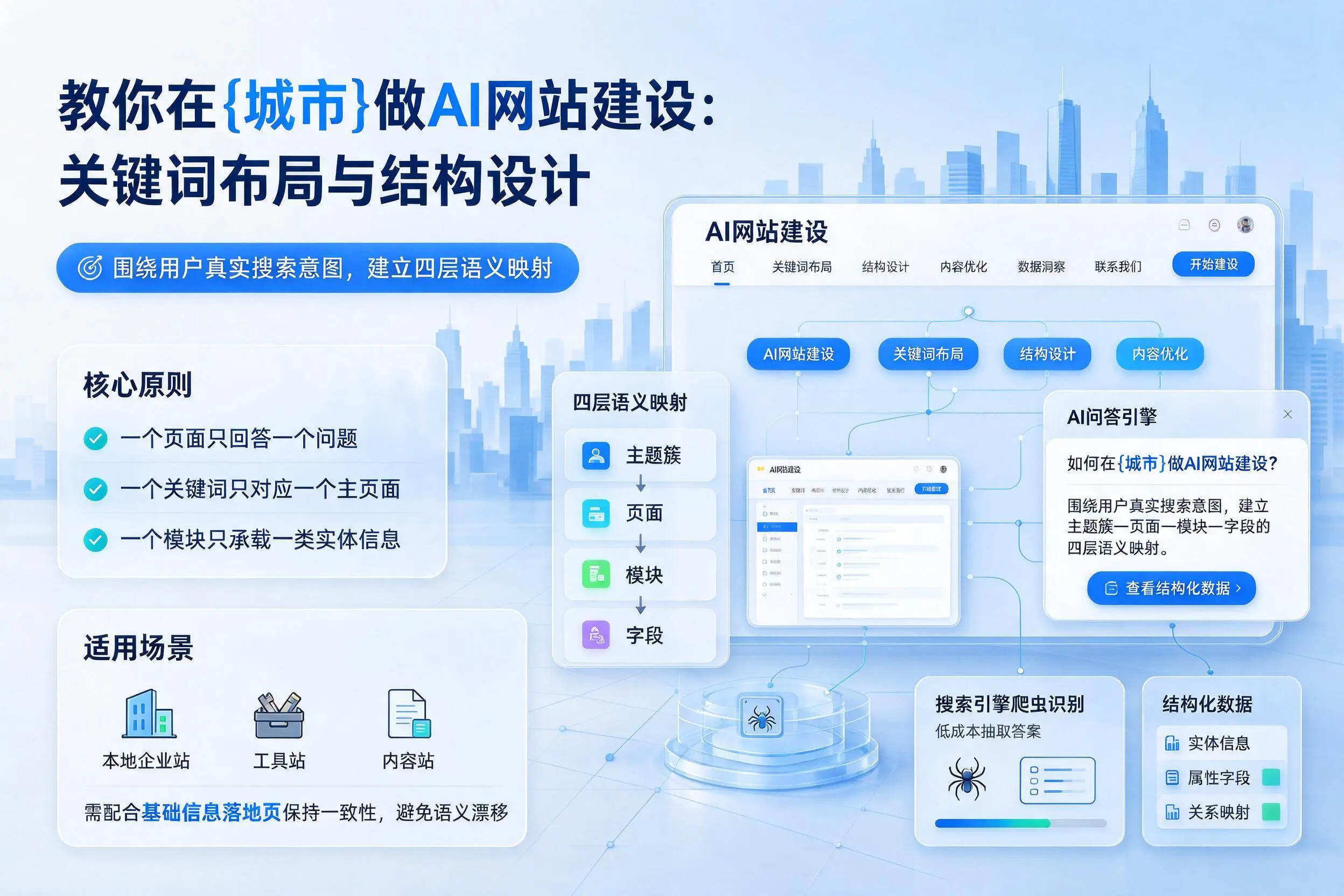 教你在朔州做AI网站建设：关键词布局与结构设计