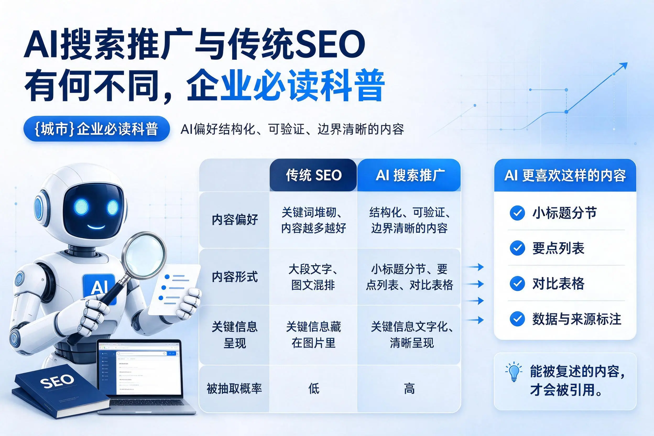 AI搜索推广与传统SEO有何不同,朔州企业必读科普